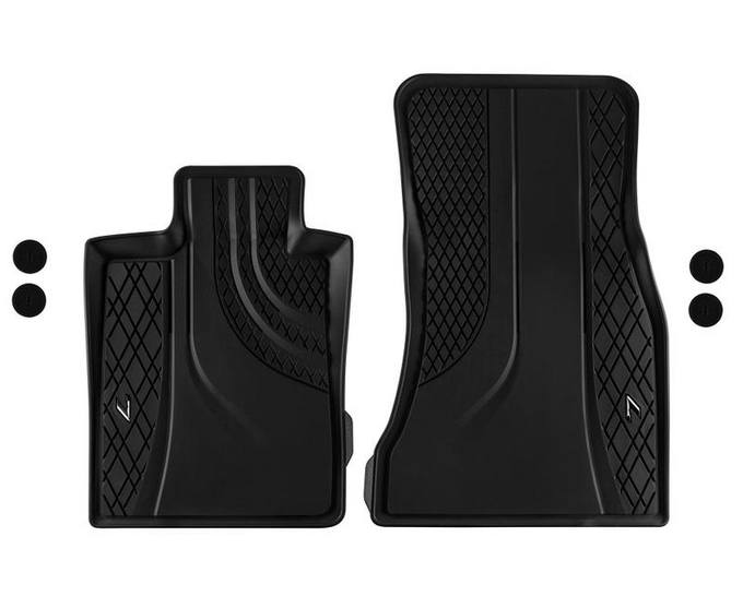 BMW Floor Mat Set - Front (Black - Rubber) 51472443985